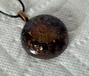 TACHYON ORGONE PENDANT elite shungite & Ammonite HEALTH HEALING PROTECTION #10