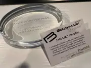 Northrop Grumman Space Certified Practitioner, Benchmark Crystal Paperweight !