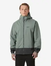 HH BLOCK HOODED JACKET, Grey Cactus | Helly Hansen AU