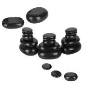 20Pcs/Set Hot Spa Black Basalt Oval Shape Stone Essential Oil Pedicure Massa DGD