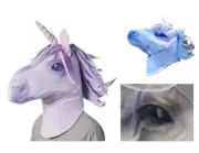 Adult Unicorn Head Costume Mask Large Soft Oversize Mascot Prop One Size Hallowe