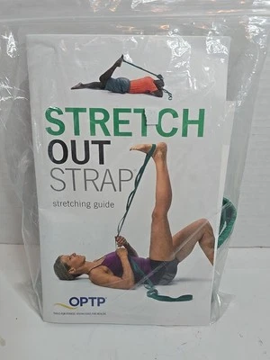 OPTP Stretch Out Strap - Green With Streching Guide