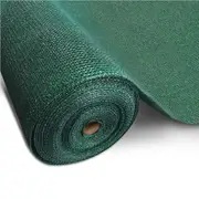 50%70%90% Instahut Shade Cloth UV Sun Shadecloth Sail Roll Mesh Outdoor Green 3.66x10M - 195GSM / Green