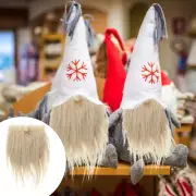 3 Sets Costume Mustache Pre-cut Gnome Beard Making Supplies Elder