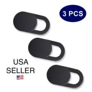 3pc Webcam Cover Slim Slider Camera Shield Privacy Protect Sticker For Laptop PC