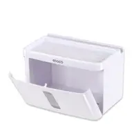 在飛比找樂天市場購物網優惠-ecoco 意可可 無痕 多功能 防水 衛生紙盒 置物架 壁