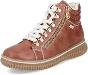 RiekerTEX 74233 Women's Lace-Up Ankle Boots, Loose Insole, Water-Repellent,