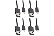 4x Sansai 0.7m USB Male to Micro USB Cable for Smartphone Charge Sync Hard Drive