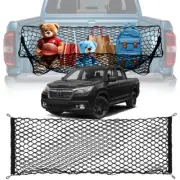 For Honda Ridgeline 2006-2022 Rear Truck Bed Cargo Net Elastic Storage Mesh&Hook