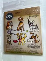 Sizzix Crazy Dogs Framelits*New*Free Shipping