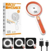 Magnifying Glass with Light for Reading Gifts - Rechargeable Pocket&Lightweig...