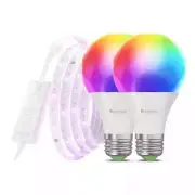 New, Nanoleaf Essentials 2 Smart Bulbs & Smart 80” Lightstrip Bundle, Sealed