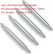 5/10/20Pcs Watch Spring Bar Pins Watchband Stainless Steel -Diam 1.3/1.5/1.8mm