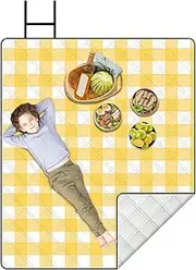 Picnic Blankets Waterproof | Waterproof Picnic Blankets for Outdoors - Soft Machine Washable Rug Grass Lawn Use Lightweight Portable for Group Activity