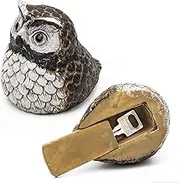 Wiwaplex Faux Owl House Decorative Spare Key Hider, Hide a Key Outdoor Owl Lawn Ornament for Garden or Yard