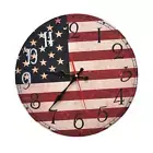 Wooden Wall Clock Wall Decor Non Ticking Clocks for Bedroom