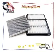 Engine + CARBON Cabin Air Filter For 2017 - 2020 NISSAN TITAN 5.6L FAST SHIP (for: Nissan)