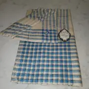 100% Linen Czecho Slovakia 1940's Tablecloth & Napkins New With Tags