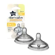Tommee Tippee Closer to Nature Baby Bottle Nipples, Breast-like, Anti-Colic Valv