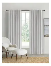 [Sherwood Home] Blockout Concealed Tab Top Curtain Pair 90x223cm in Grey