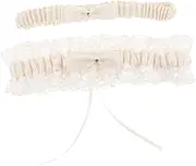 [DEARMAMY] Bride's Lace Garter Set Wedding Garter Leg Band 2pcs Bridal Garters Bowknot Comfortable Fit
