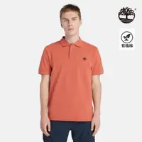 在飛比找ETMall東森購物網優惠-Timberland 男款醬紅色休閒短袖Polo衫|A62T