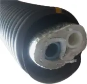Outdoor Wood Furnace INSULATED UNDERGROUND PEX PIPE /REHAU 5 WRAP 1" variations