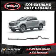 Redback 3" DPF Back Exhaust With Resonator for Mazda BT-50 B30B TF 2020-On