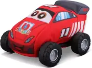 BBJunior 16-89051 My 1st Soft Race Toy car with Pull-Back Motor, red