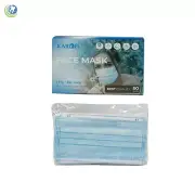 50 PCS Face 3-Ply Face Mask Non-Medical Surgical Earloop Mouth Cover 50/Box