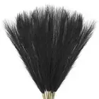 20-Pack Faux Pampas Grass 21.7 Inch for Home Decor/Wedding [Black]