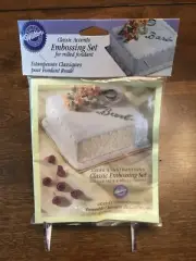 NEW Wilton CLASSIC ACCENTS EMBOSSING Set -FONDANT/WEDDING