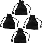 SOPOTUTU 4Pcs Drawstring Present Bags Candy Pouches for Jewelry Coins Small and Dice Organizers for Festivals and Parties Portable and Lightweight