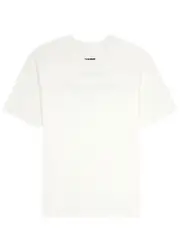 Jil Sander Logo-print Cotton T-shirt - White And Black M