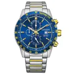 【CITIZEN 星辰】CHRONOGRAPH系列 三眼計時石英錶AN3684-59L 44MM 現代鐘錶