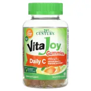 21st Century, VitaJoy, Daily C Gummies, Citrus, 60 Vegetarian Gummies (125 mg per Gummy)