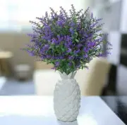 8Bundles Artificial Plants Flowers Fake Outdoor Plastic Faux UV Resistant Decor