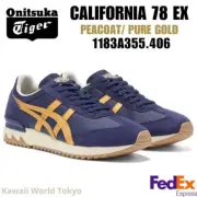 Onitsuka Tiger CALIFORNIA 78 EX PEACOAT / PURE GOLD 1183A355 406 UNISEX F/S