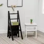 Step Stool Chair, ladder and the chair convertible, 3-Step, portable, solid wood