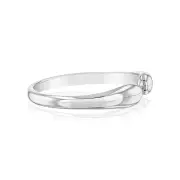 Sterling Silver Polished Open Ring, Q