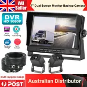 7''Split Dual Screen Monitor DVR Video Recorder Max Support 128GB For Trailer RV