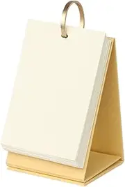 5.7"x3.8" Blank Flash Cards Notepad with Binder Ring 180Pcs Standing Flip Paper Study Index Cards DIY Greeting Cards Bookmark Mini Memo Scratch Pads Note Card for Taking Notes Working Learning
