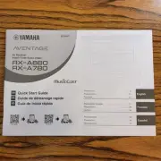 Yamaha Aventage AV Receiver RX-A880, RX-A780 Quick Start Guide Manual