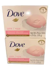 Dove Beauty Bars, Pink Rosa, Bar Soap, 3.75 oz 4pack