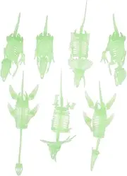 Kisangel 7Pcs Luminous Dinosaur Skeleton Models Realistic Dinosaur Bone Molds for Play Educational Desktop Decor for Boys