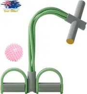 Pedal Resistance Band - Tummy Trimmer & Sit Up Exerciser - 4 Tube Pull Rope