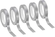 uxcell 0.6"x0.009" Bookbinding Tape, 5 Roll 11 Yard Cloth Bookbinding Repair Tape Book Binding Tape Self Adhesive for Repairing Old Books, Silver