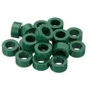 20Pcs Ferrite Toroid Core, Toroid Core 0.8"ODx0.5"IDx0.4"H Ferrite Rings, Green