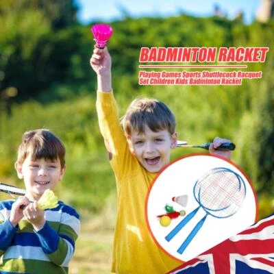 1 Pair Kid Badminton Rackets Sports Badminton Racket Useful Racquet Sports Set