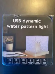 Water Pattern Light, Square, USB Dynamic, 3 light intensities, LED, New